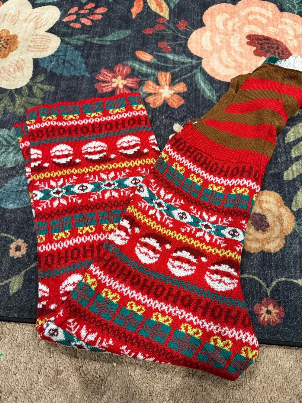 Festive Reindeer Knit Romper